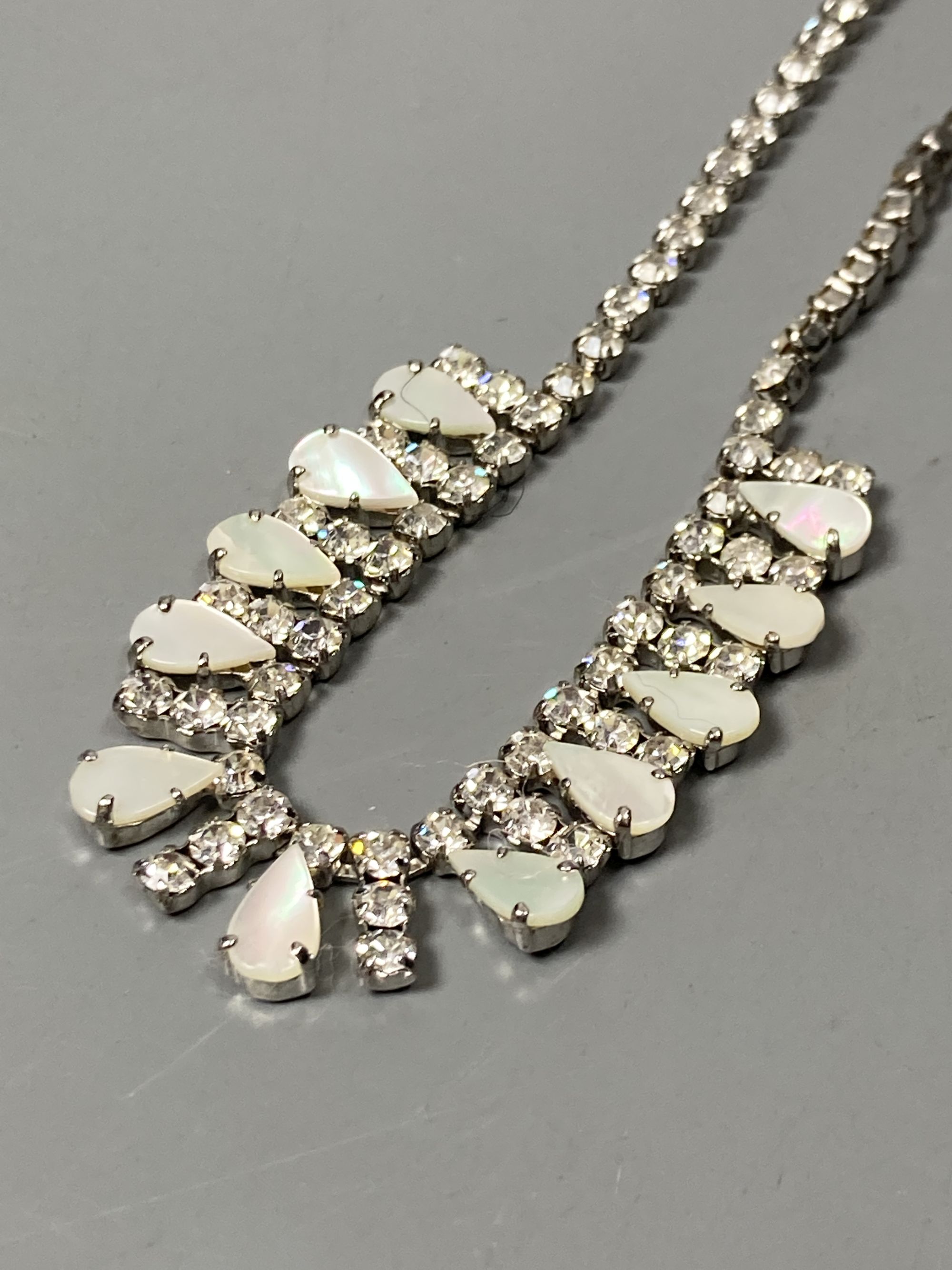 A small quantity of paste set jewellery.